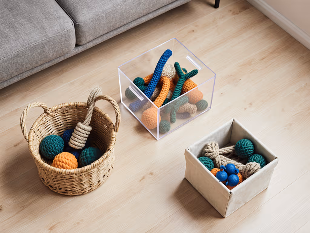 3-box toy rotation system for apartments