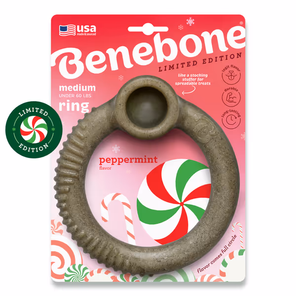 Benebone Peppermint Ring Chew Toy